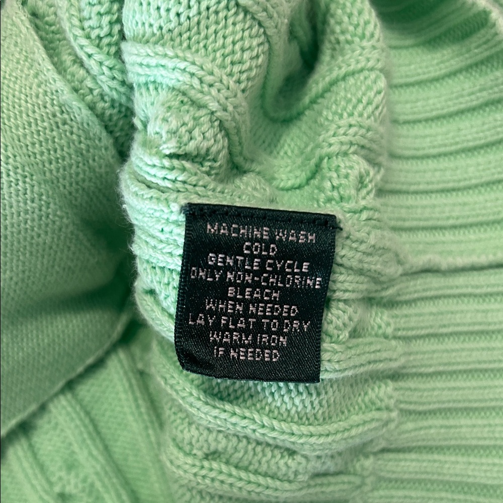 Lauren Ralph Lauren Elevated Everyday Cable Knit Sweater XL Preppy Casual - Picture 5 of 11